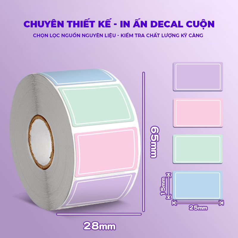 cuộn in tem trà sữa